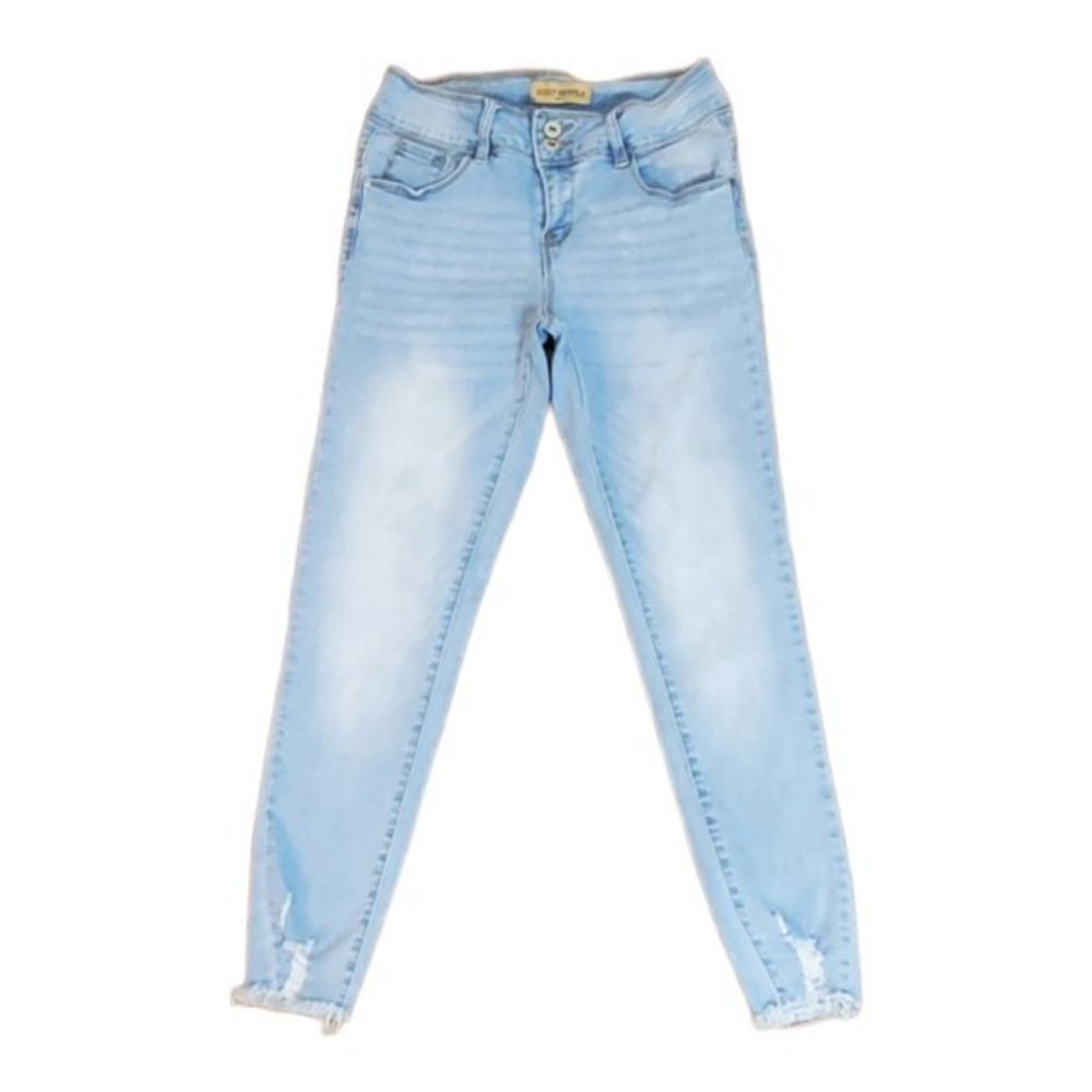 Honey and Bristle Distressed Skinny Jeans Sz‎ 2 P Light Wash Stretch Denim